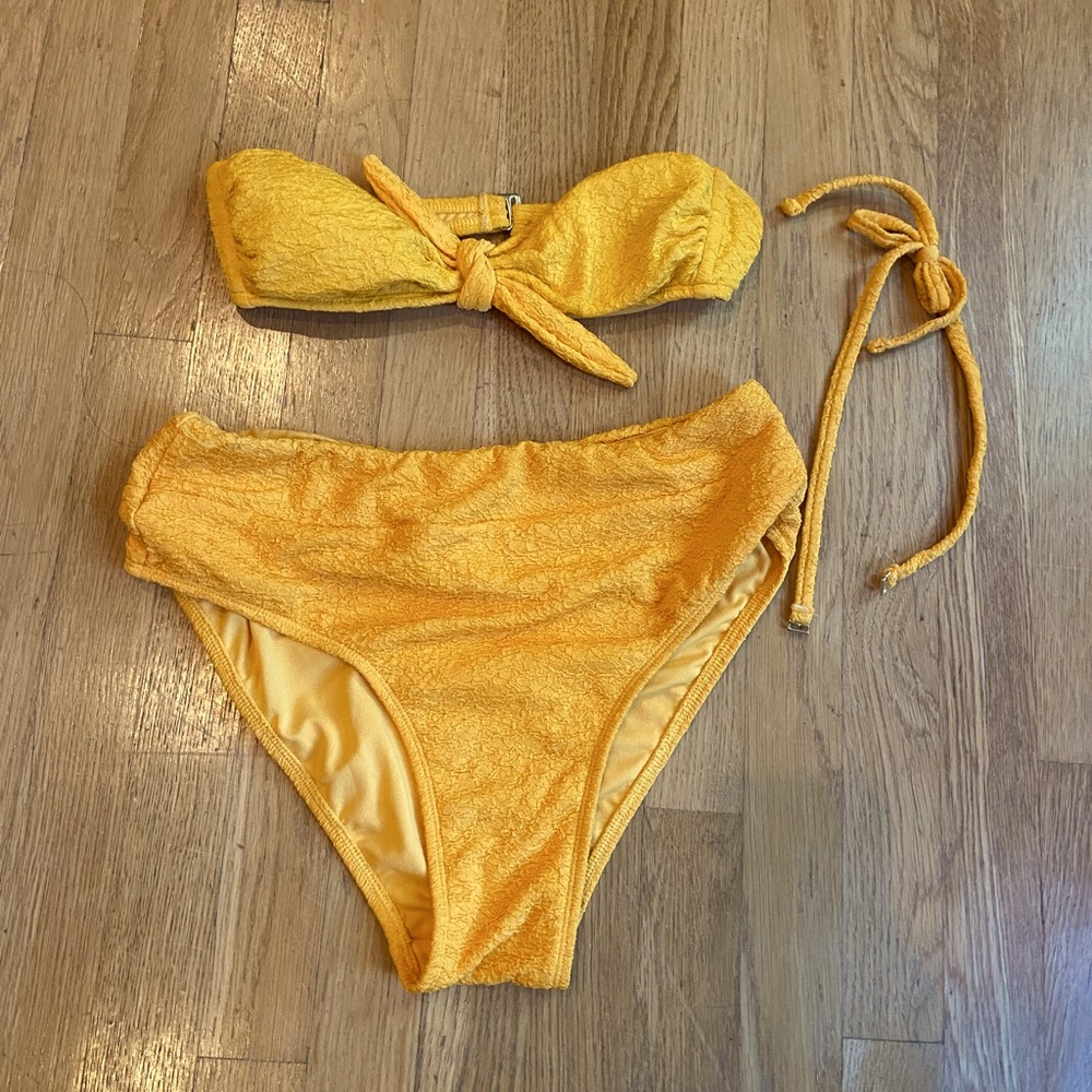 TARGET 🎯 Golden Hour Swimsuit - Bandeau Top w HighWaisted Fully Lined Bottom 🌞